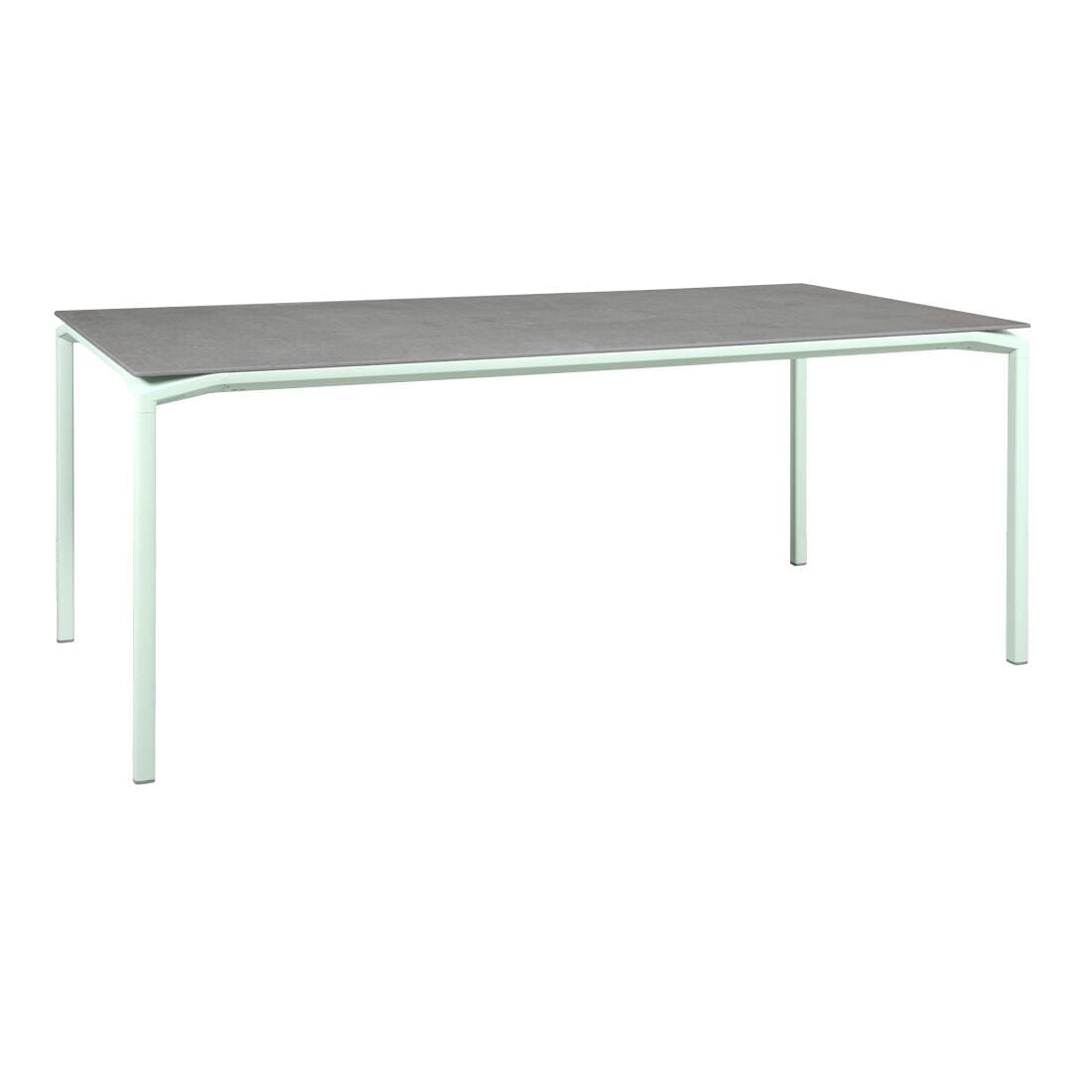 Fermob Calvi Table minérale 195 x 95cm Menthe glaciale A7 Kreta F1