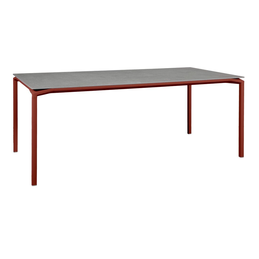 Fermob Calvi Table minérale 195 x 95cm Ocre rouge 20 Kreta F1