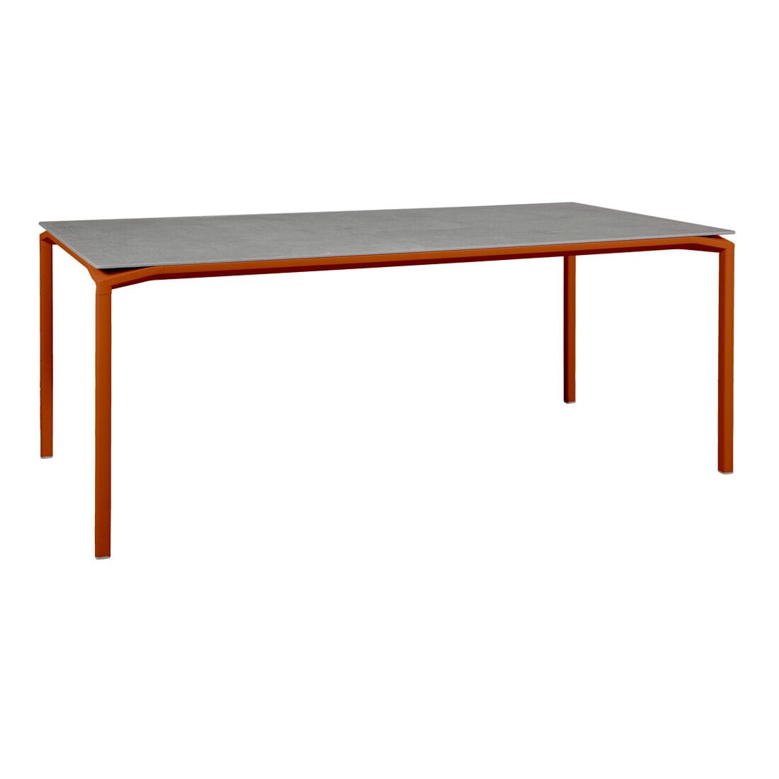 Fermob Calvi Table minérale 195 x 95cm Orange confite E2 Kreta F1