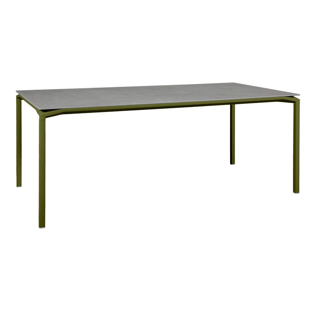 Fermob Calvi Table minérale 195 x 95cm Pesto D3 Kreta F1