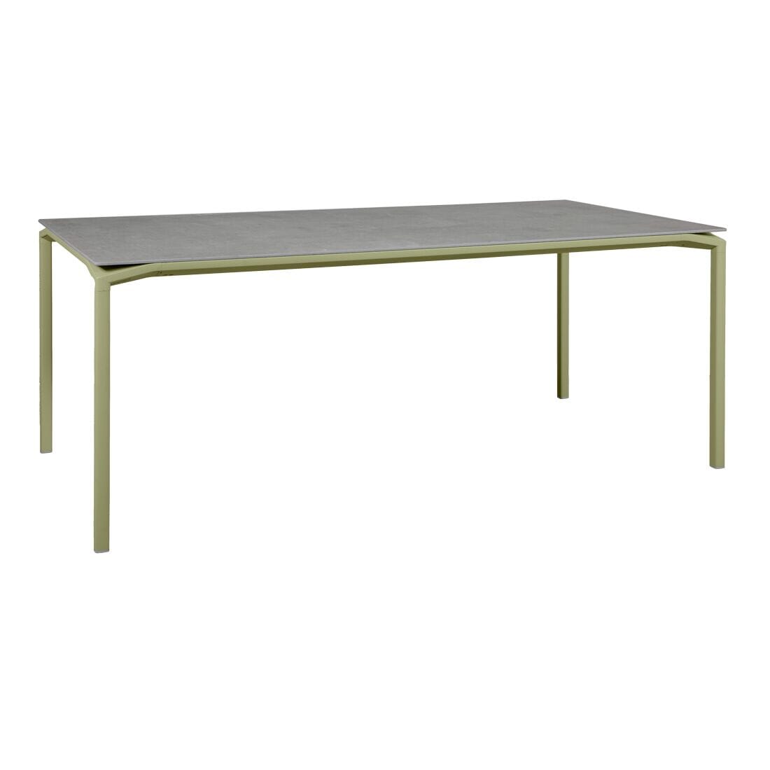 Fermob Calvi Table minérale 195 x 95cm Vert tilleul 65 Kreta F1