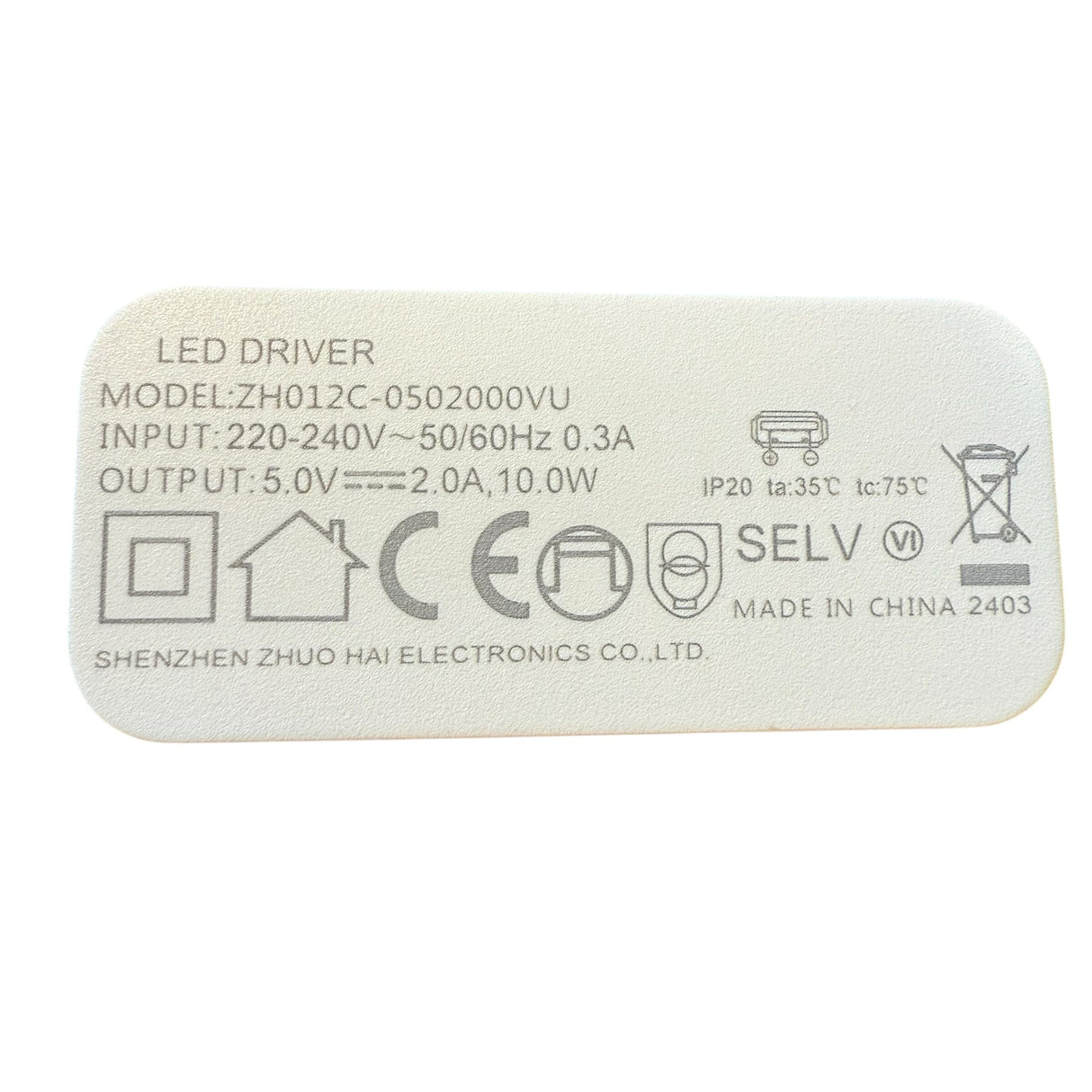 Fermob Chargeur USB Original 5V 2A pour lampes Balad, Mooon et Aplô