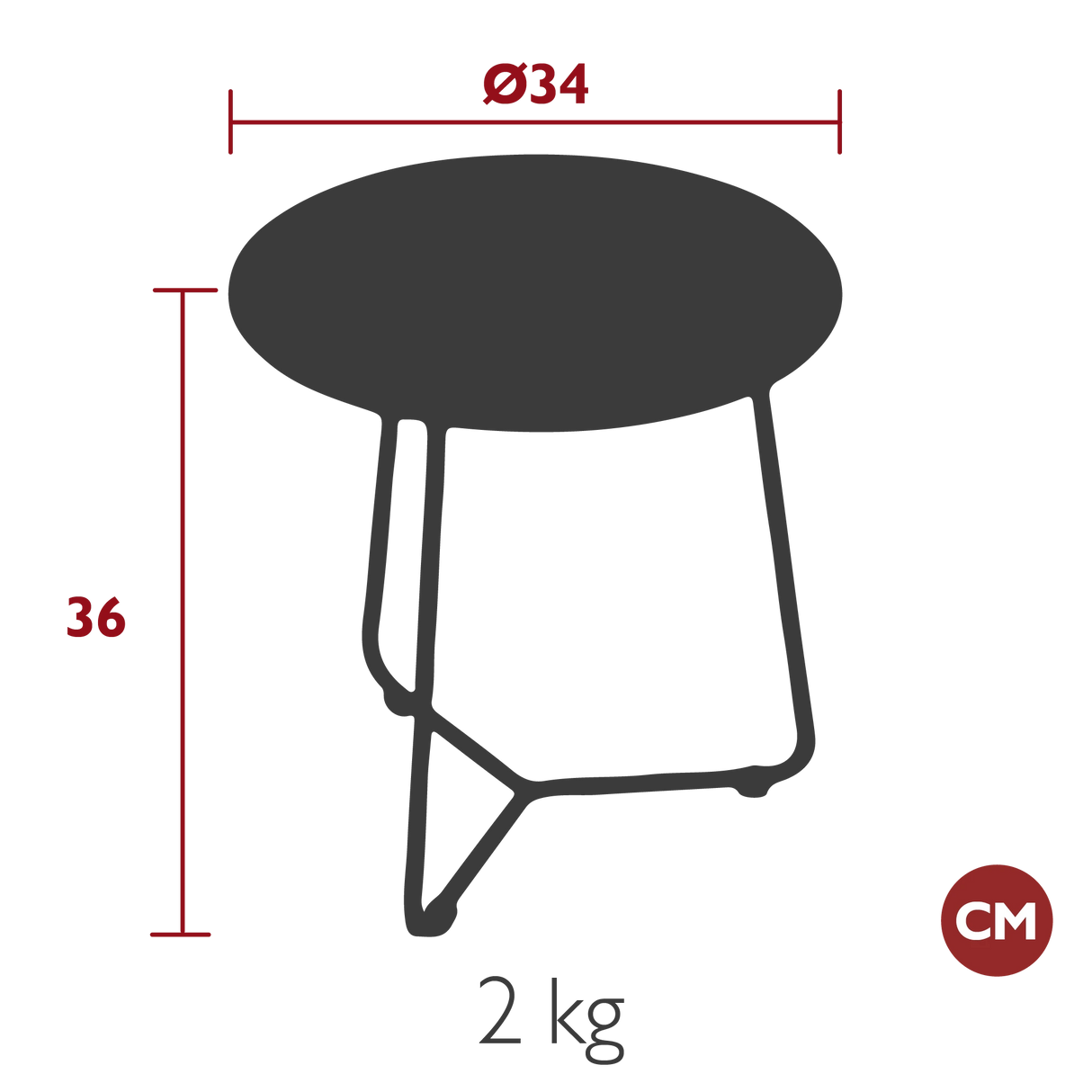 Fermob Cocotte Table d'appoint