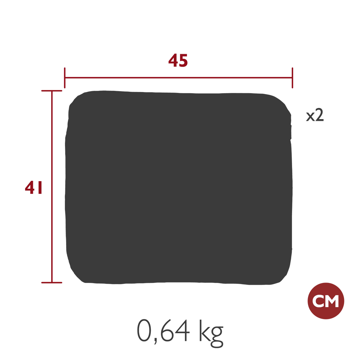 Fermob Color Mix Duo de Galettes 41 x 45cm