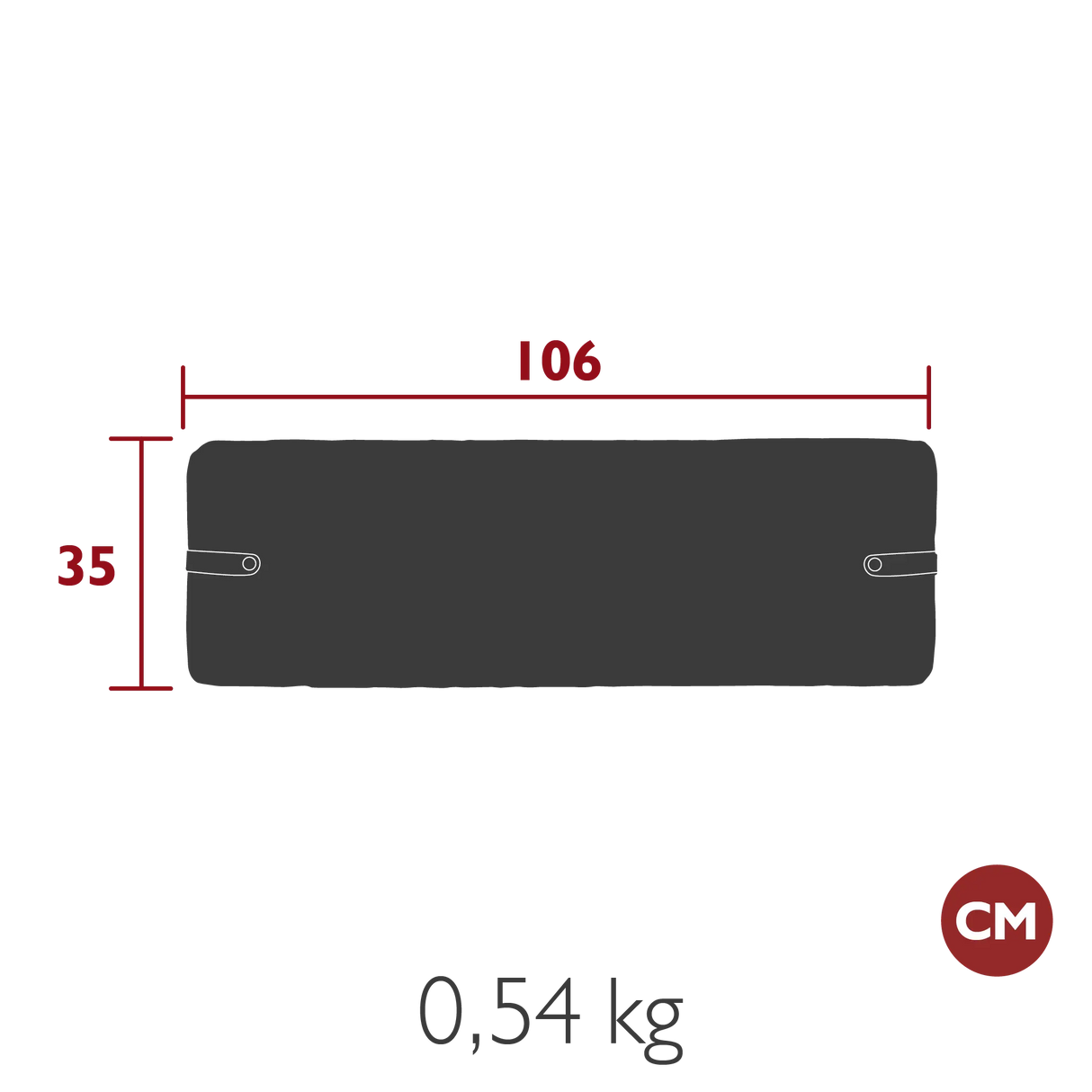 Fermob Color Mix Galette de Banc Luxembourg 106 x 35cm