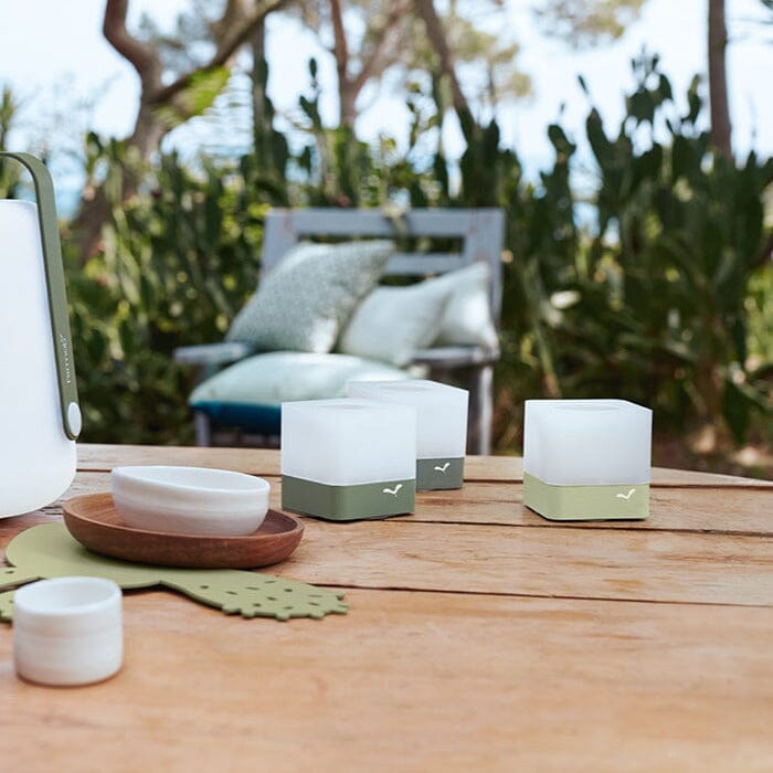 Fermob Cuub Lot de 3 photophores h.8cm