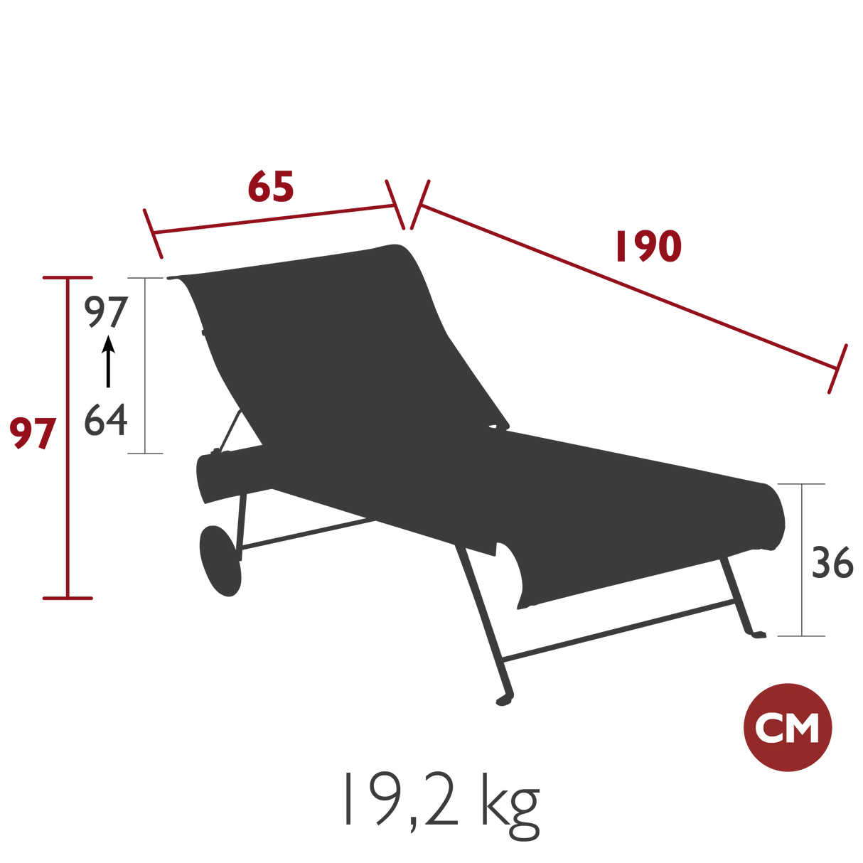 Fermob Dune Bain de soleil
