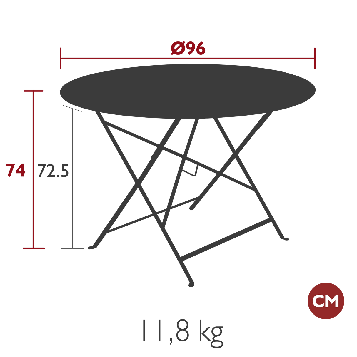 Fermob Floréal Table Ø 96cm