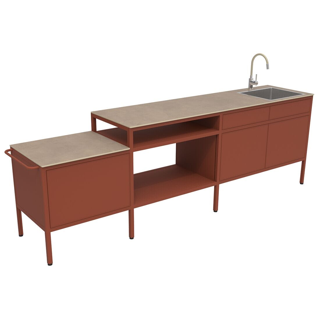 Fermob Goosto Cuisine la généreuse Ocre rouge 20