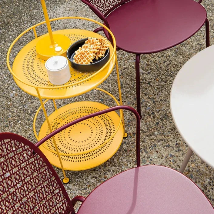 Fermob Guinguette Guéridon double plateau perforé
