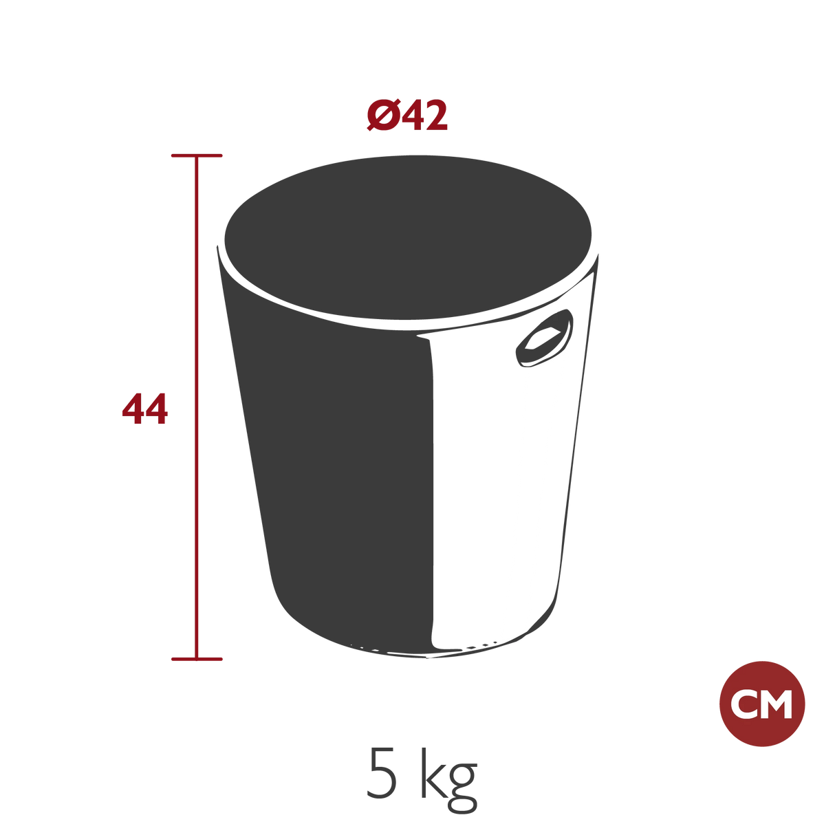 Fermob Inouï Tabouret lumineux h.44cm