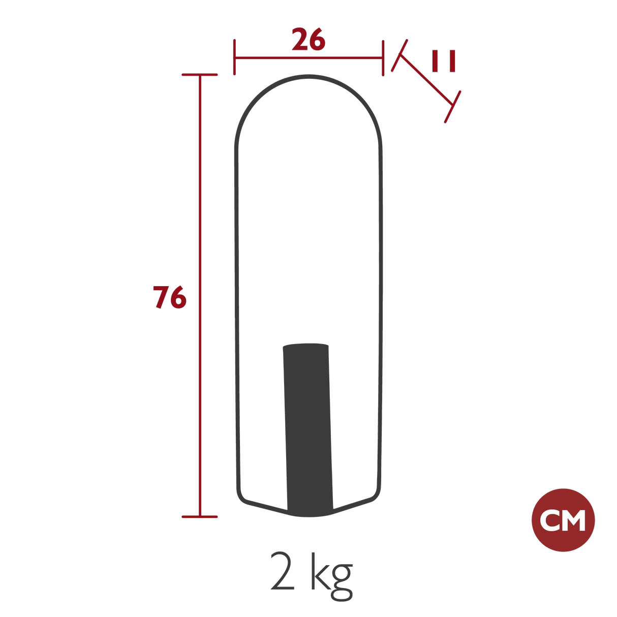 Fermob Itac Vase Cylindrique H 76cm