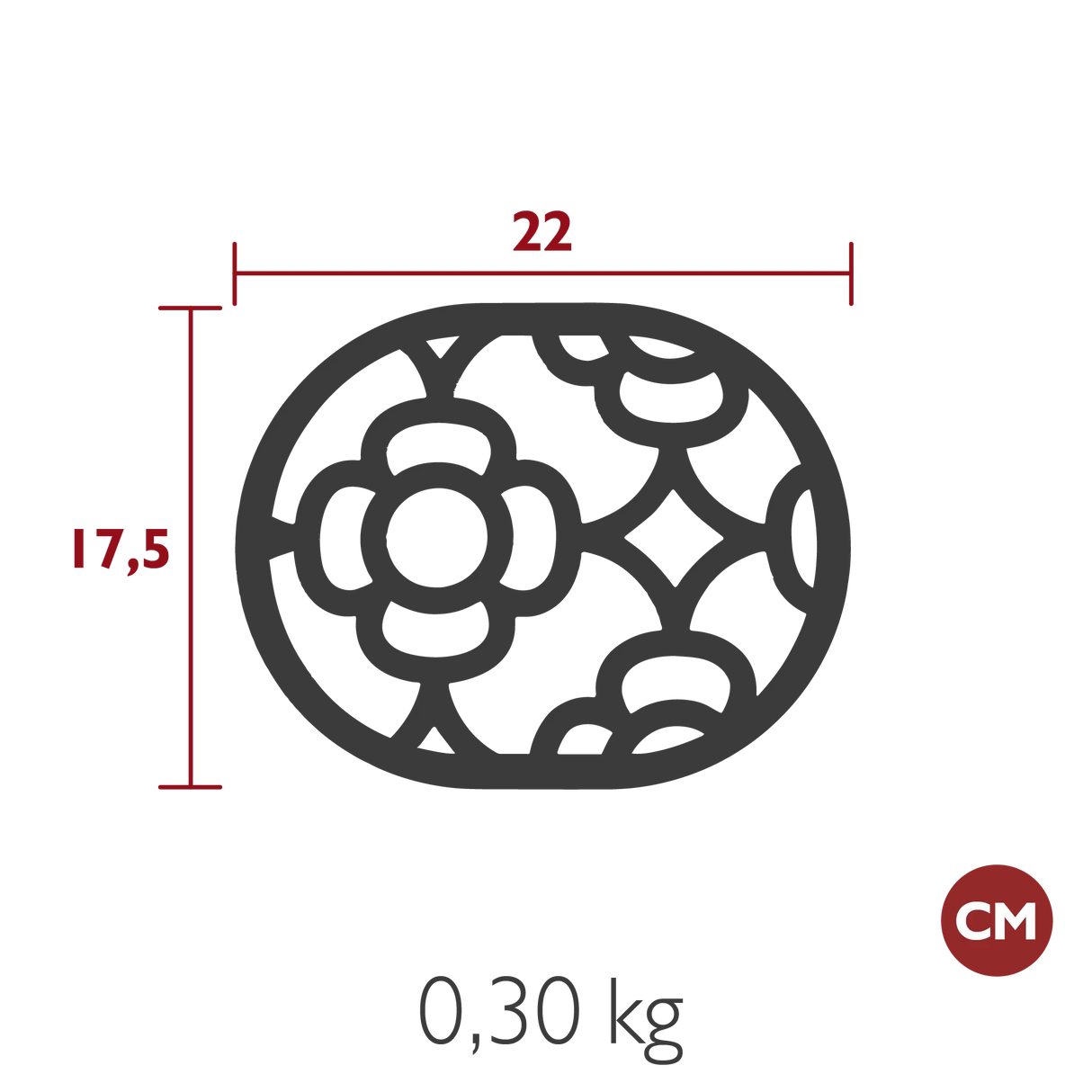 Fermob Lorette dessous de Plat 22 x 17.5cm