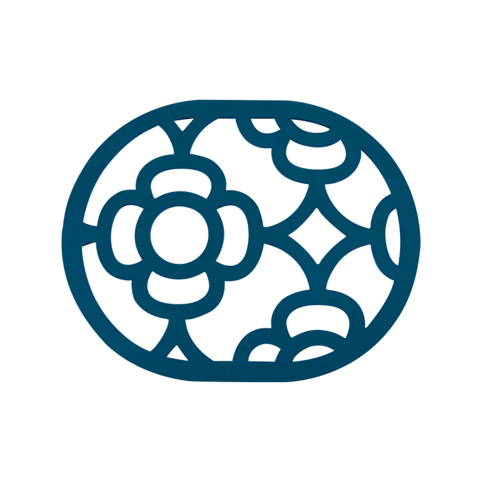 Fermob Lorette dessous de Plat 22 x 17.5cm Bleu acapulco 21