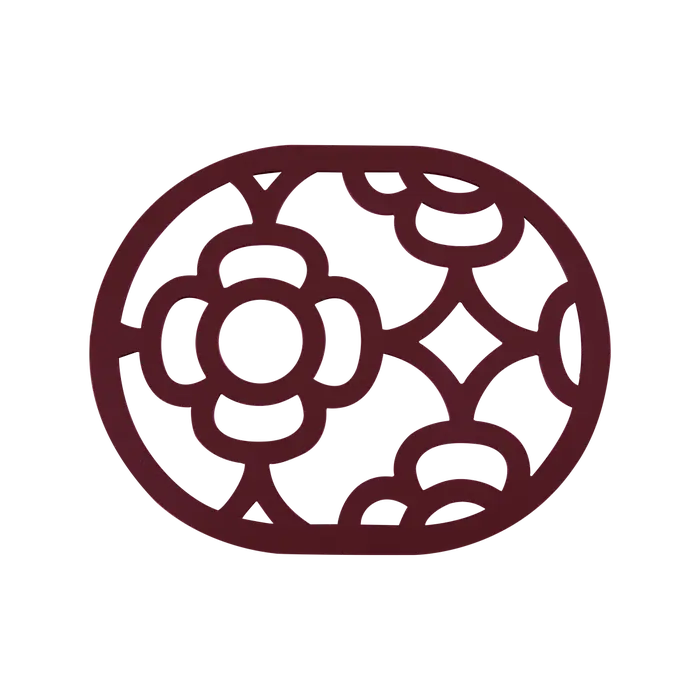 Fermob Lorette dessous de Plat 22 x 17.5cm Cerise noire B9