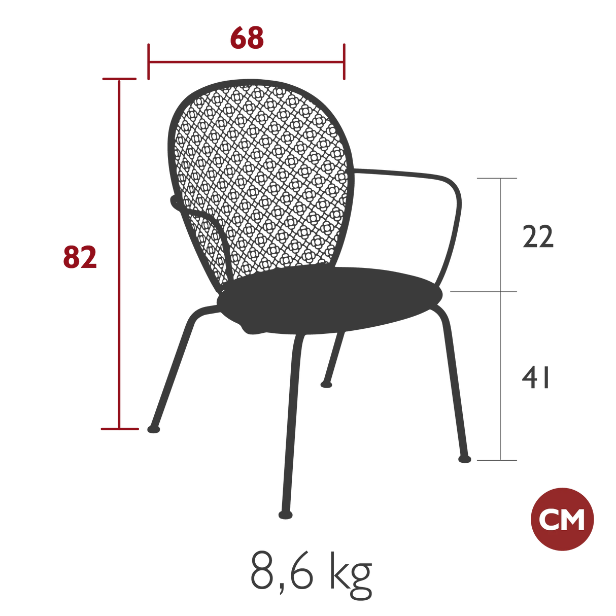 Fermob Lorette Fauteuil bas