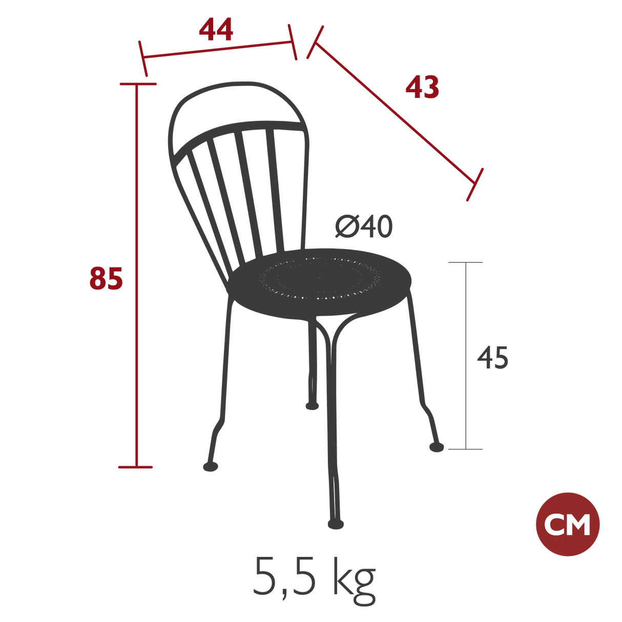 Fermob Louvre Chaise