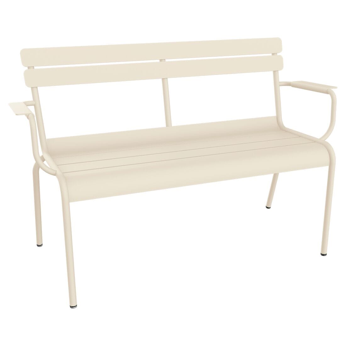 Fermob Luxembourg Banc de Jardin 2 places avec accoudoirs Beige latte E8