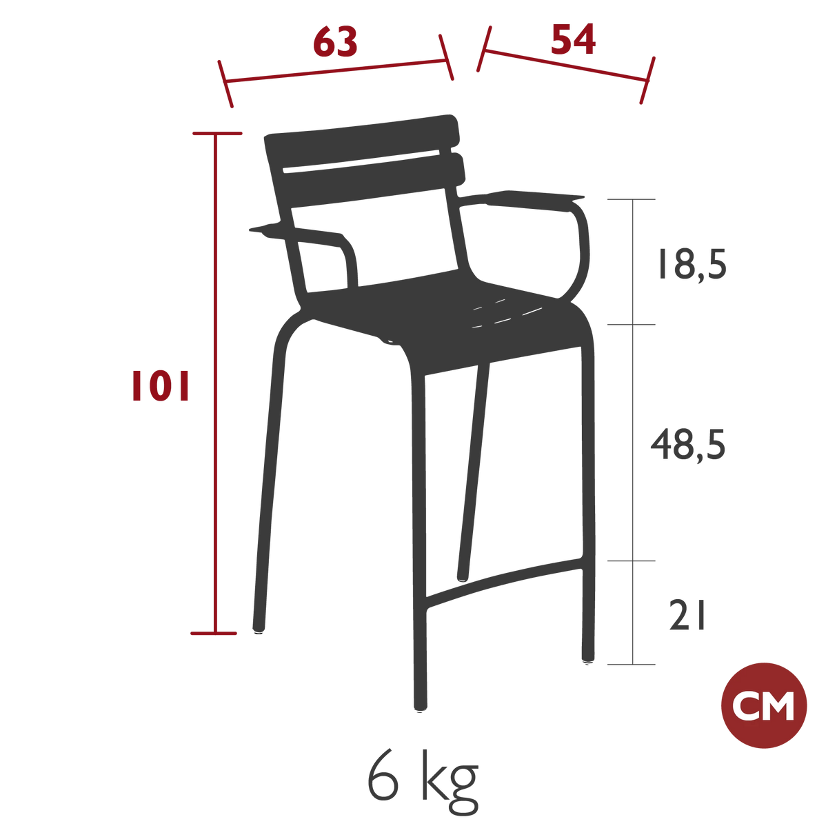 Fermob Luxembourg Bridge haut
