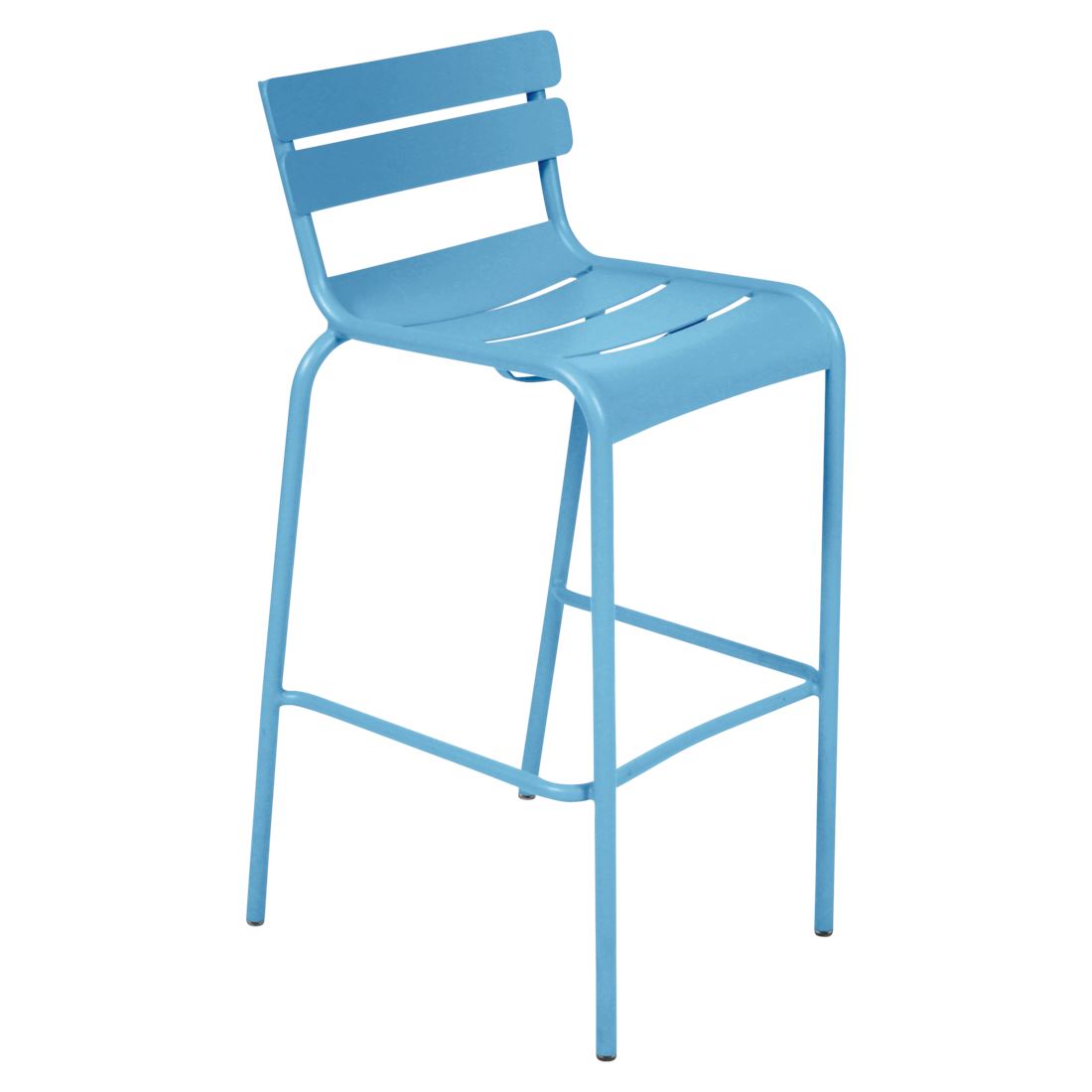 Fermob Luxembourg Chaise de bar Bleu maya E1