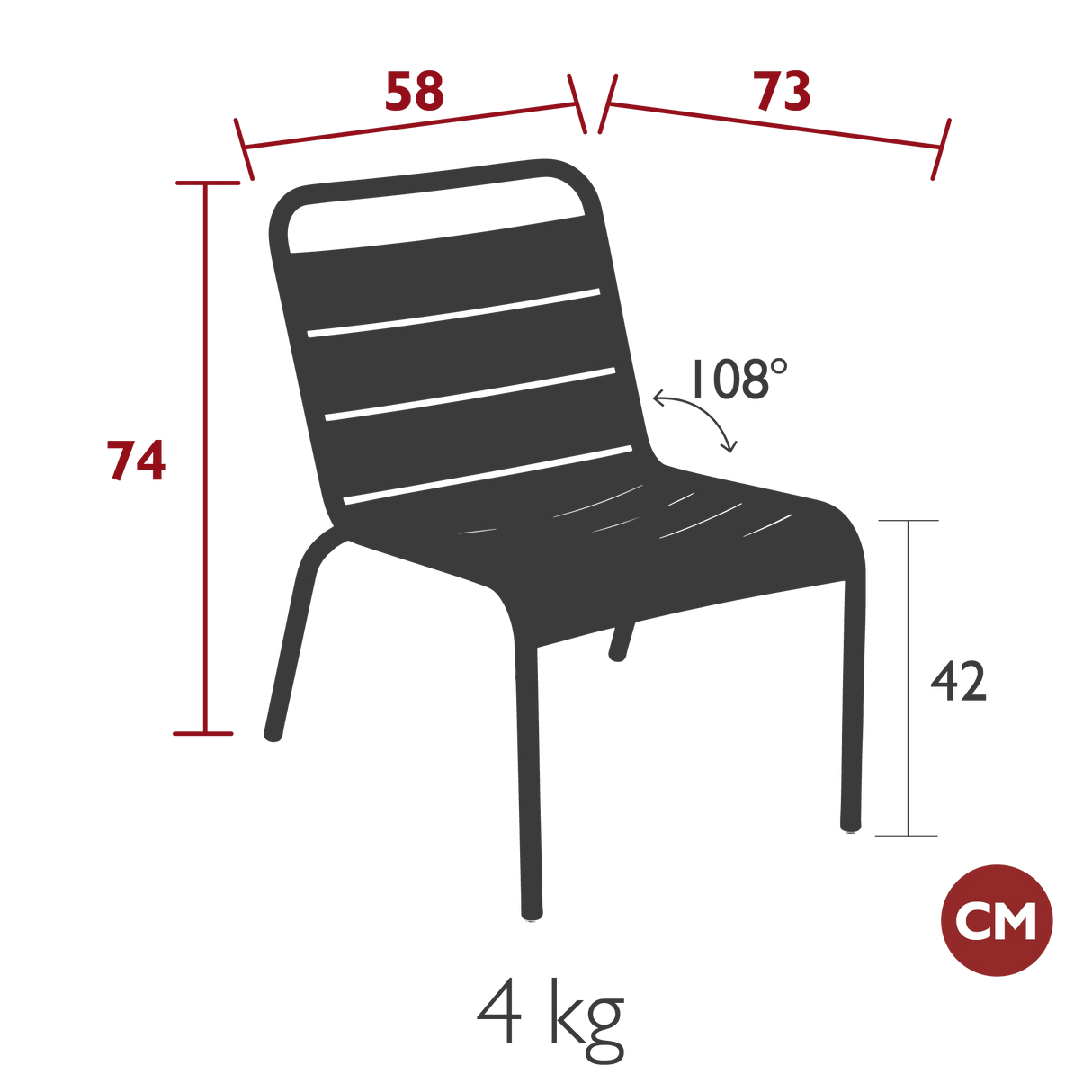 Fermob Luxembourg Chaise lounge