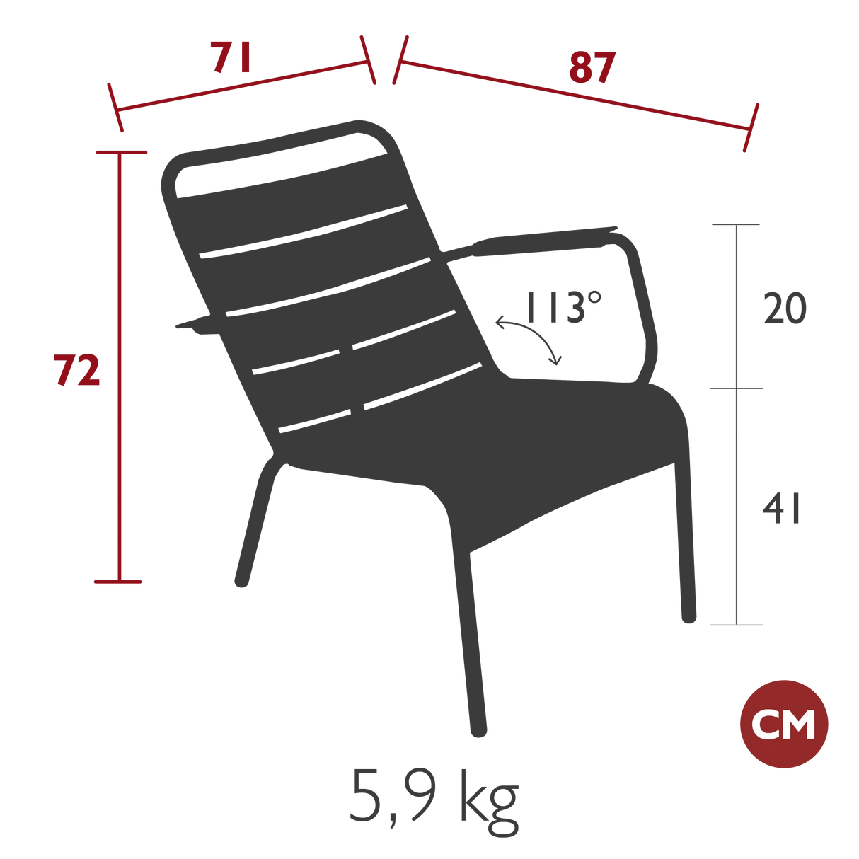 Fermob Luxembourg Fauteuil bas