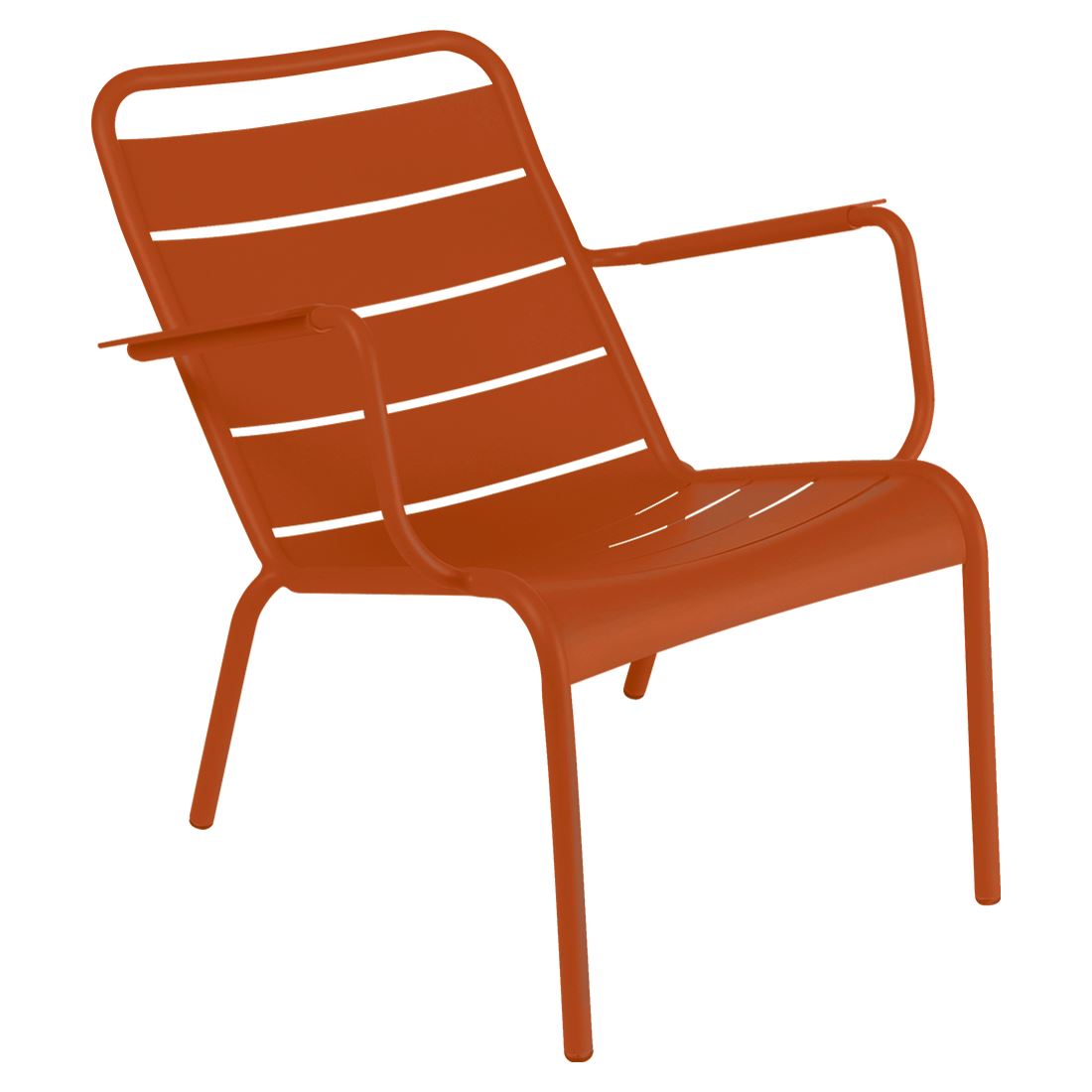 Fermob Luxembourg Fauteuil bas acier Orange confite E2