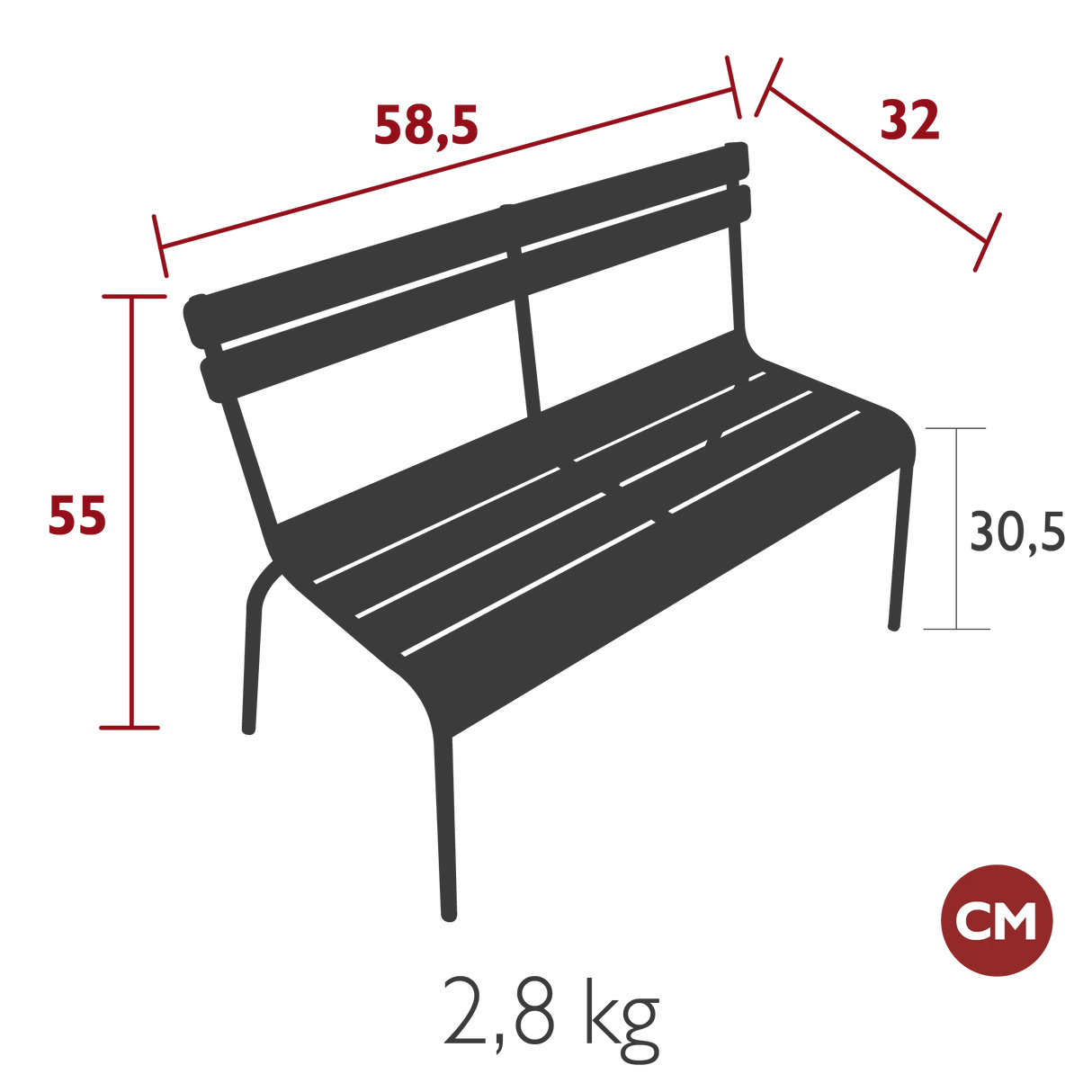 Fermob Luxembourg Kid Banc