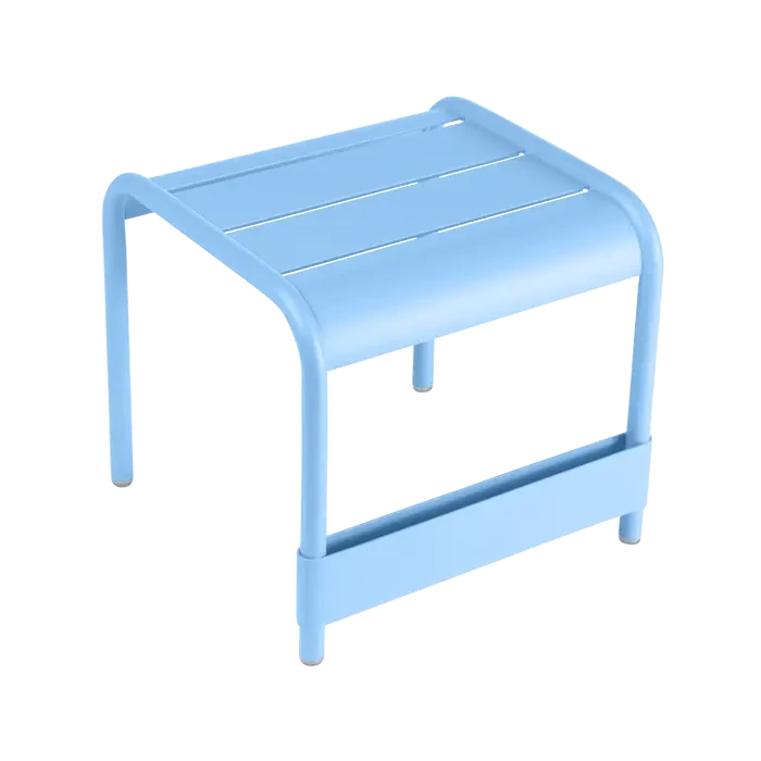 Fermob Luxembourg Petite table basse / repose-pieds Bleu maya E1