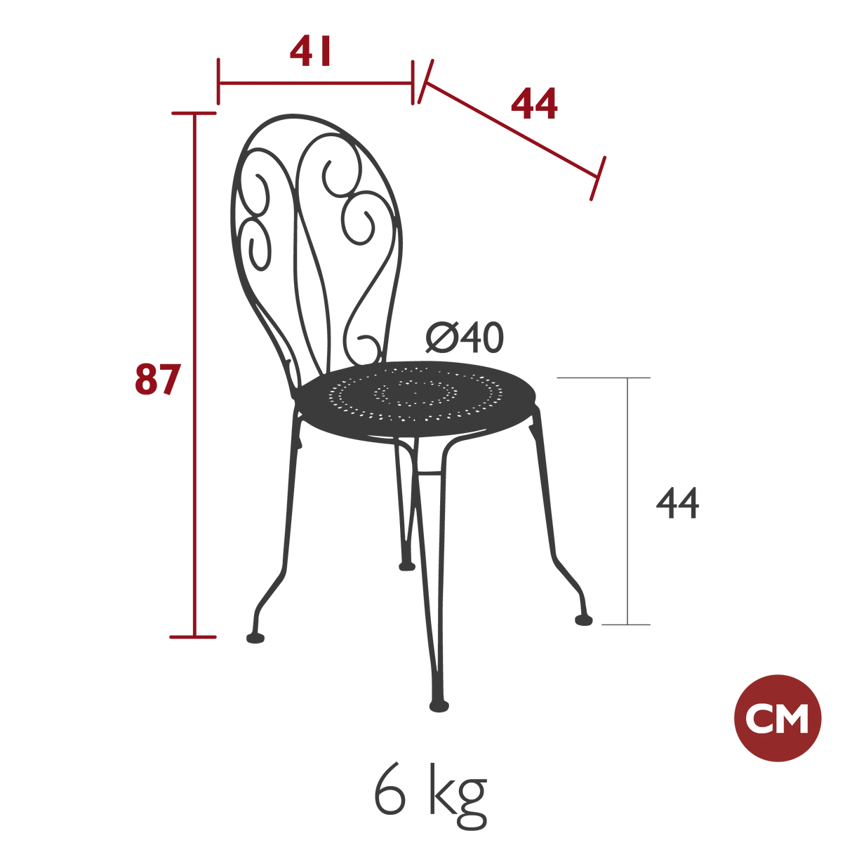 Fermob Montmartre Chaise