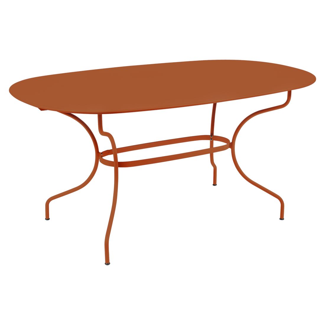 Fermob Opéra+ Table ovale 160 x 90cm Orange confite E2