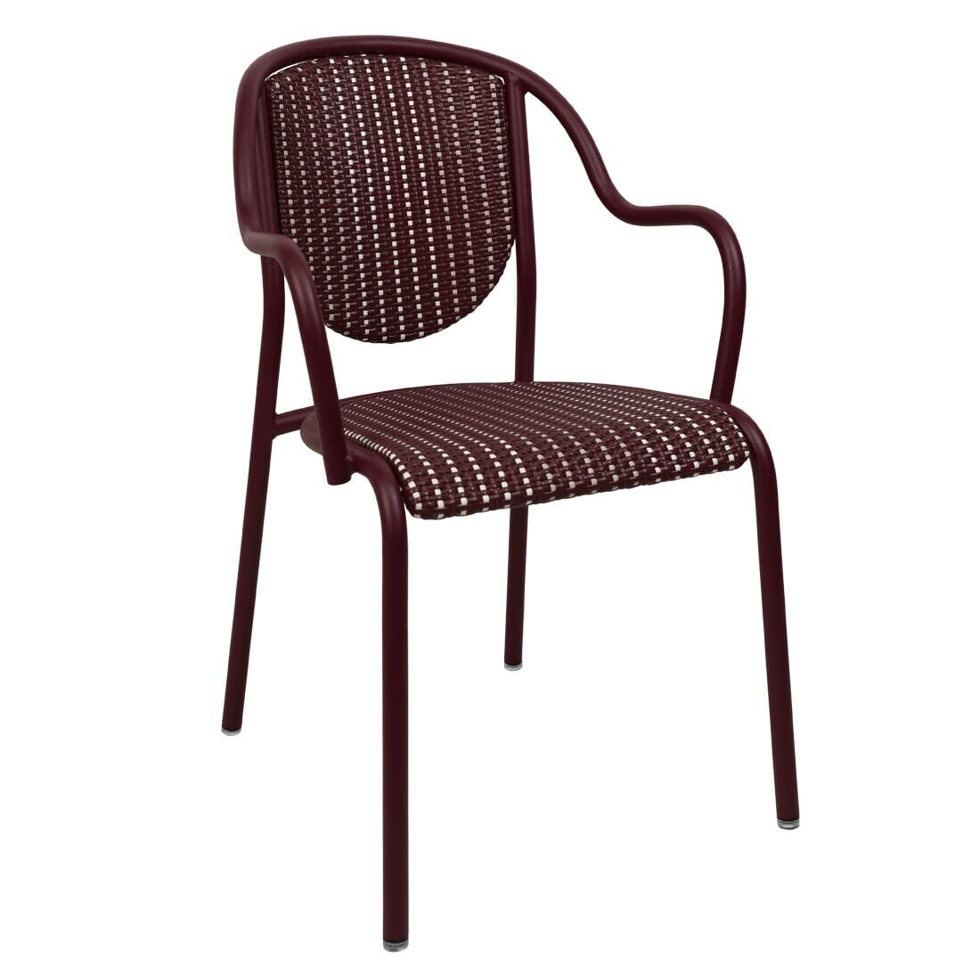 Fermob Parisienne 21 Bridge Tressage Lignes Cerise Noire B9HA