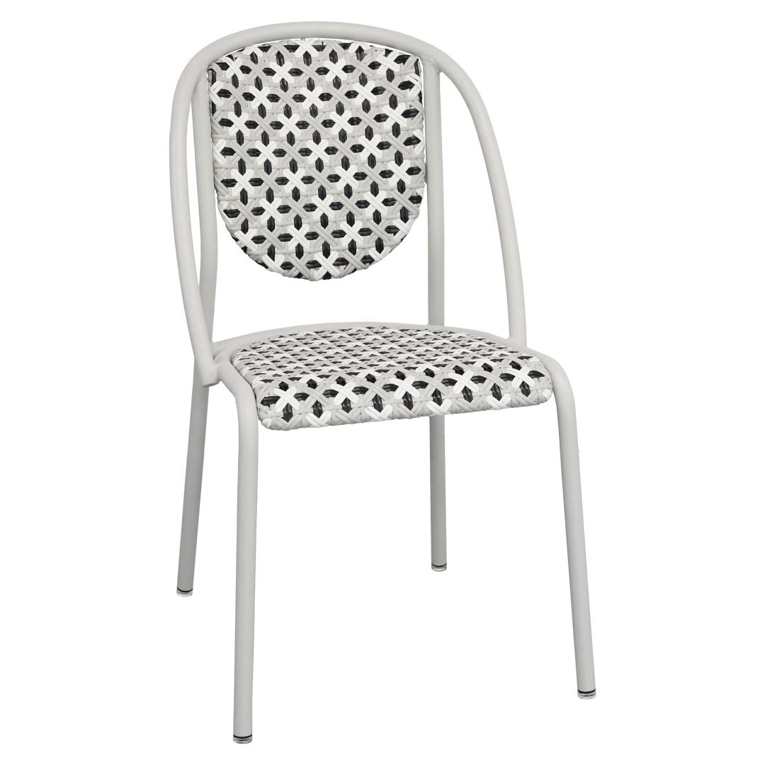 Fermob Parisienne 21 Chaise Tressage Prestige Gris Argile A5PB