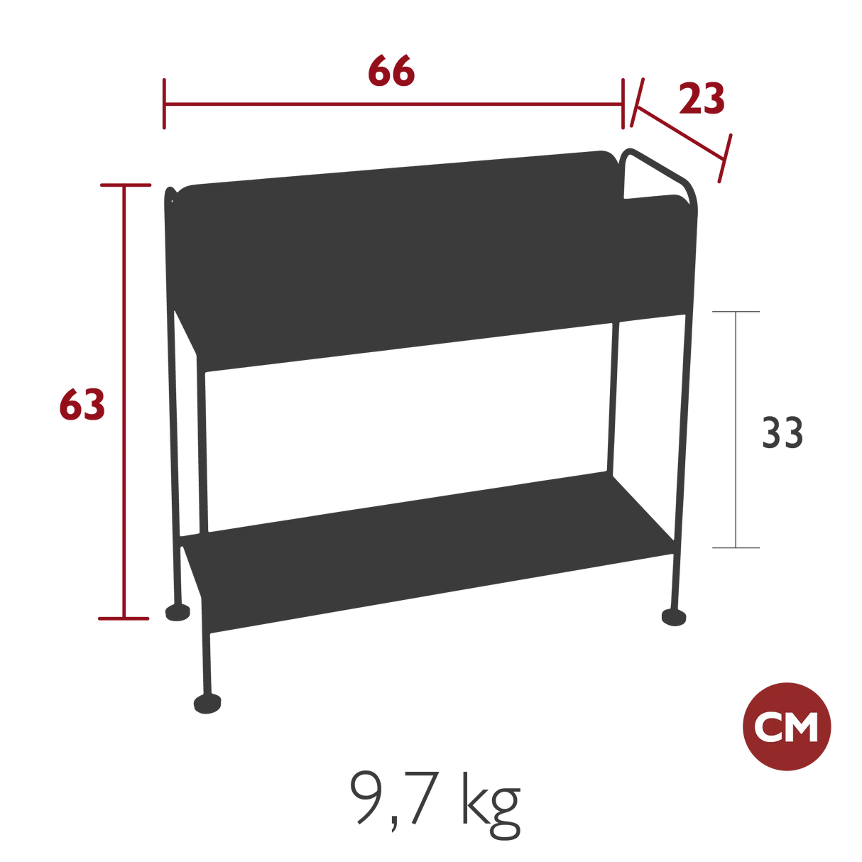 Fermob Picolino Cache Pot H.63cm