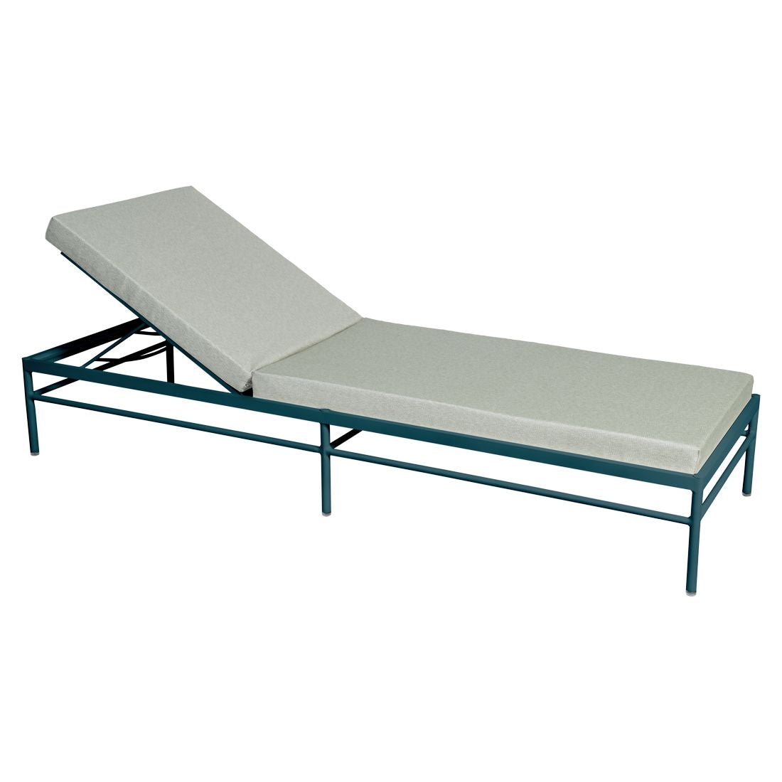 Fermob Rivage Bain de soleil Bleu acapulco 21 Teint Masse Mix Vert Prairie M01354