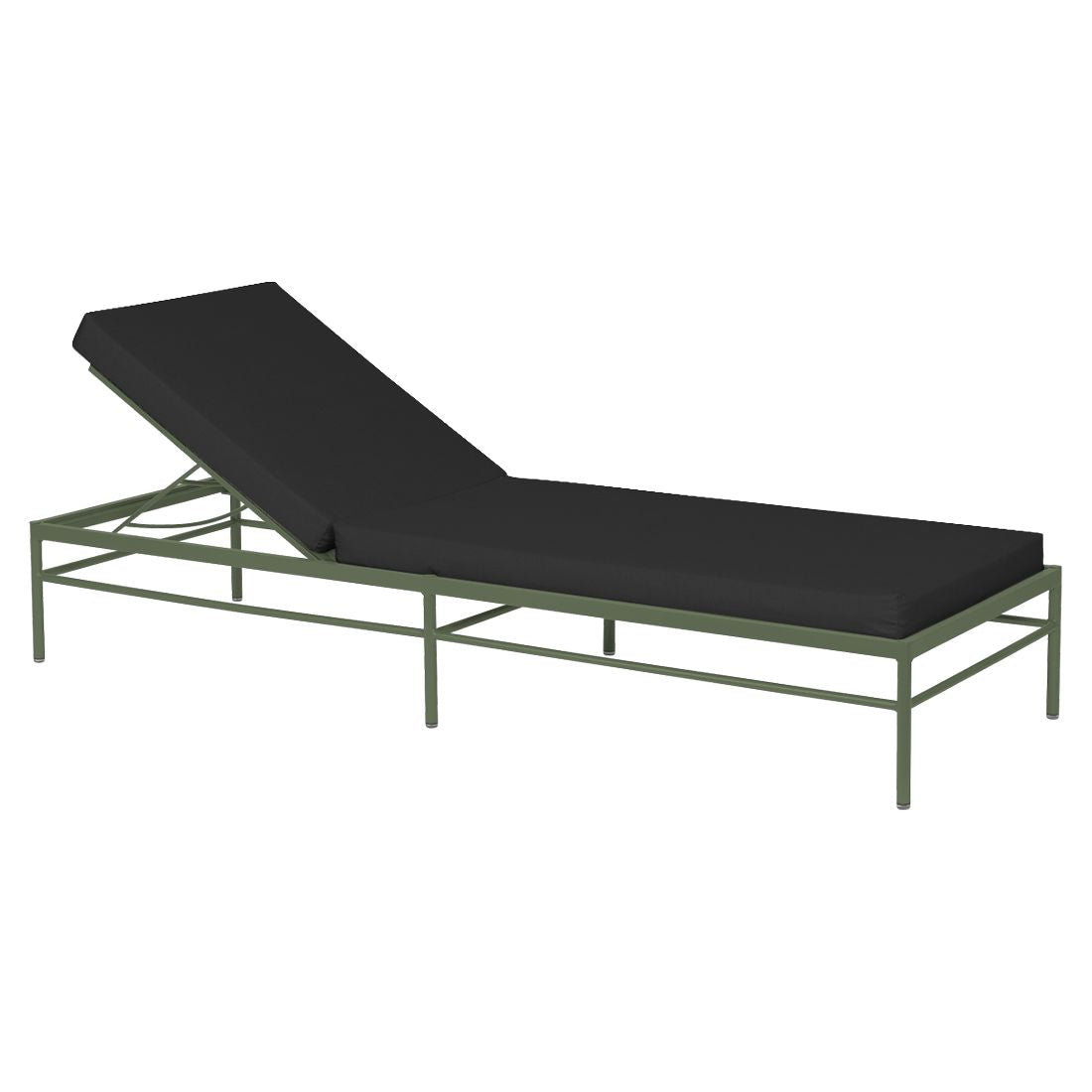 Fermob Rivage Bain de soleil Cactus 82 Natté Sunbrella Gris Nuit M01282