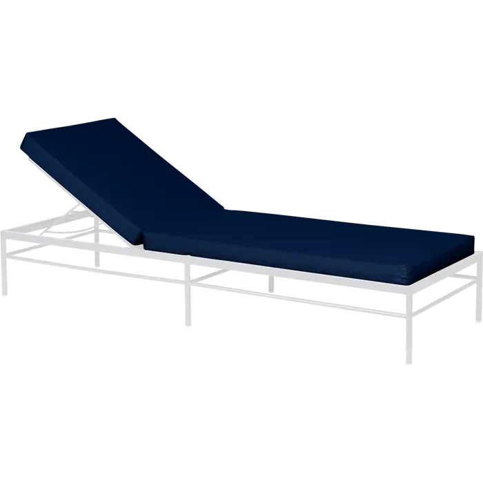Fermob Rivage Bain de soleil modulable Blanc coton 01 Teint Masse Bleu Nuit M0754