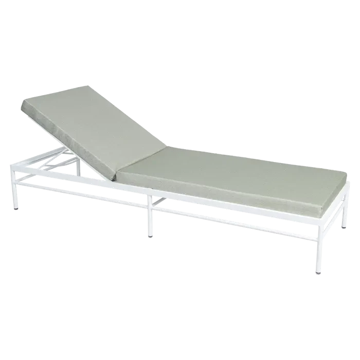 Fermob Rivage Bain de soleil modulable Blanc coton 01 Teint Masse Mix Vert Prairie M01354
