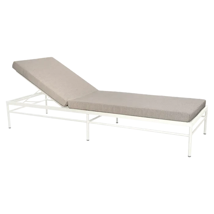 Fermob Rivage Bain de soleil modulable Blanc coton 01 Teint Masse Texture Stracciatella M01284