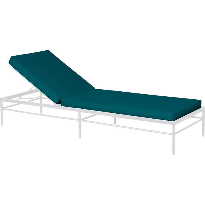 Fermob Rivage Bain de soleil modulable Blanc coton 01 Teint Masse Vert Paon cru M01353