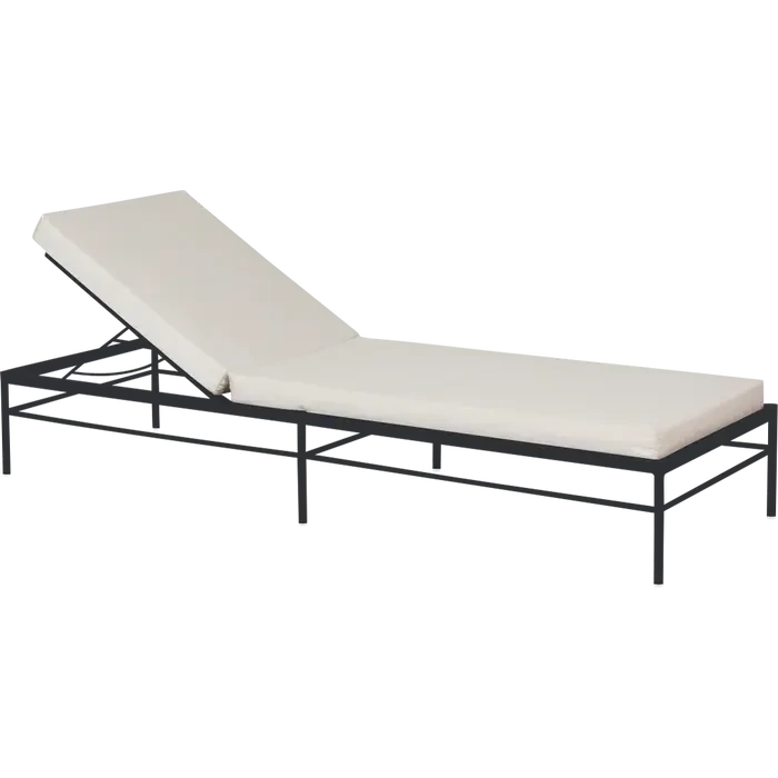 Fermob Rivage Bain de soleil modulable Réglisse 42 Natté Sunbrella Ficelle M0610