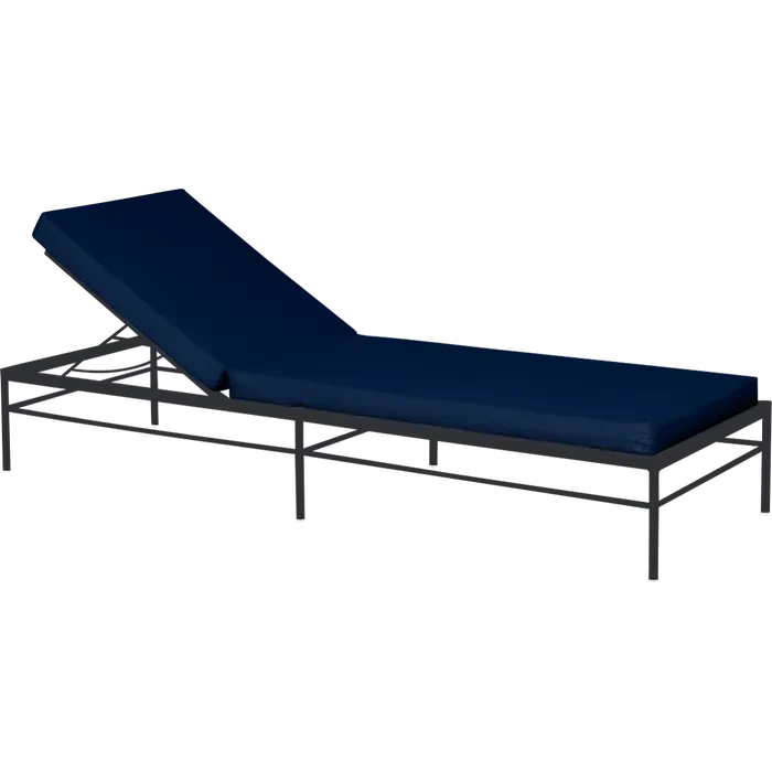 Fermob Rivage Bain de soleil modulable Réglisse 42 Teint Masse Bleu Nuit M0754