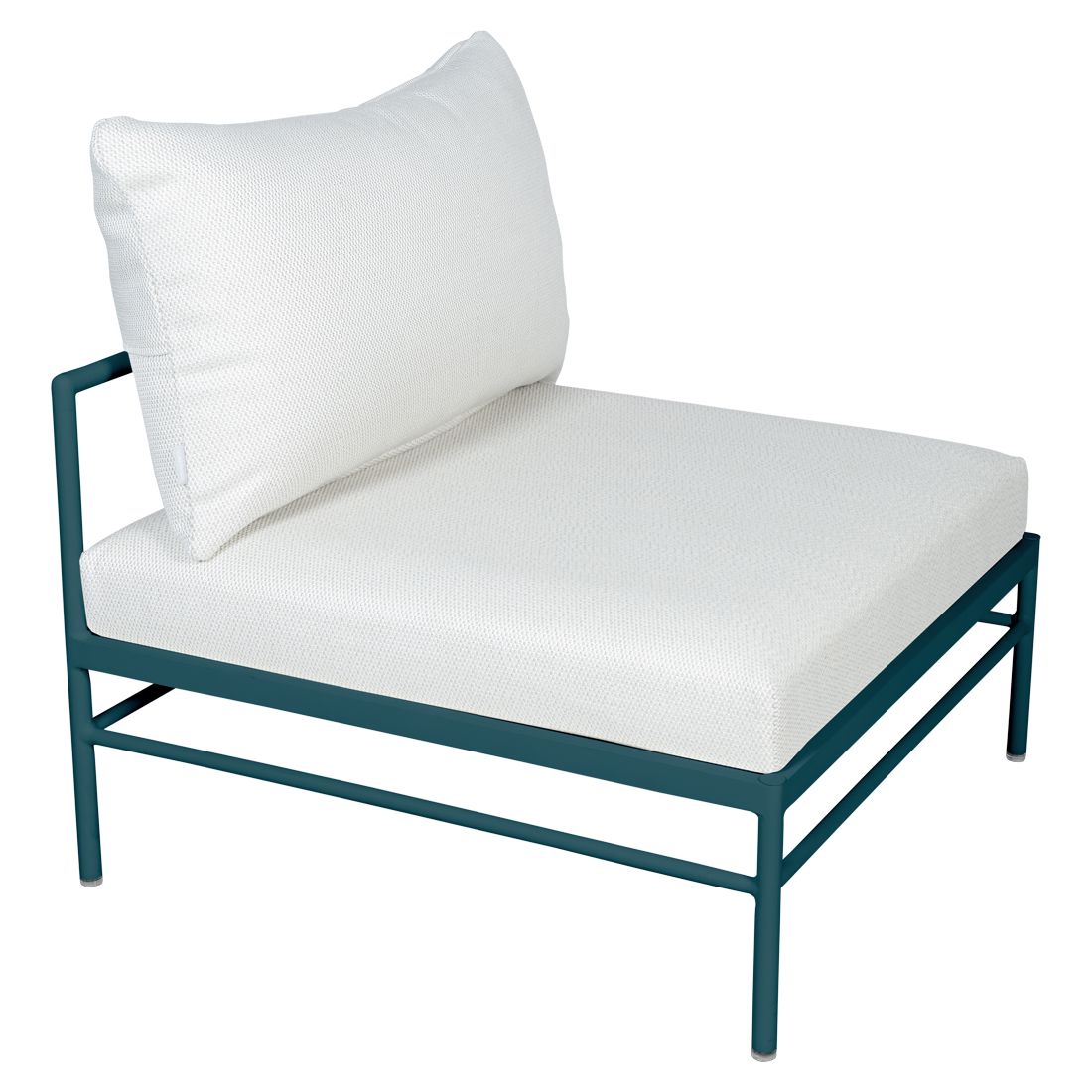 Fermob Rivage Chauffeuse Bleu acapulco 21 Perle D4