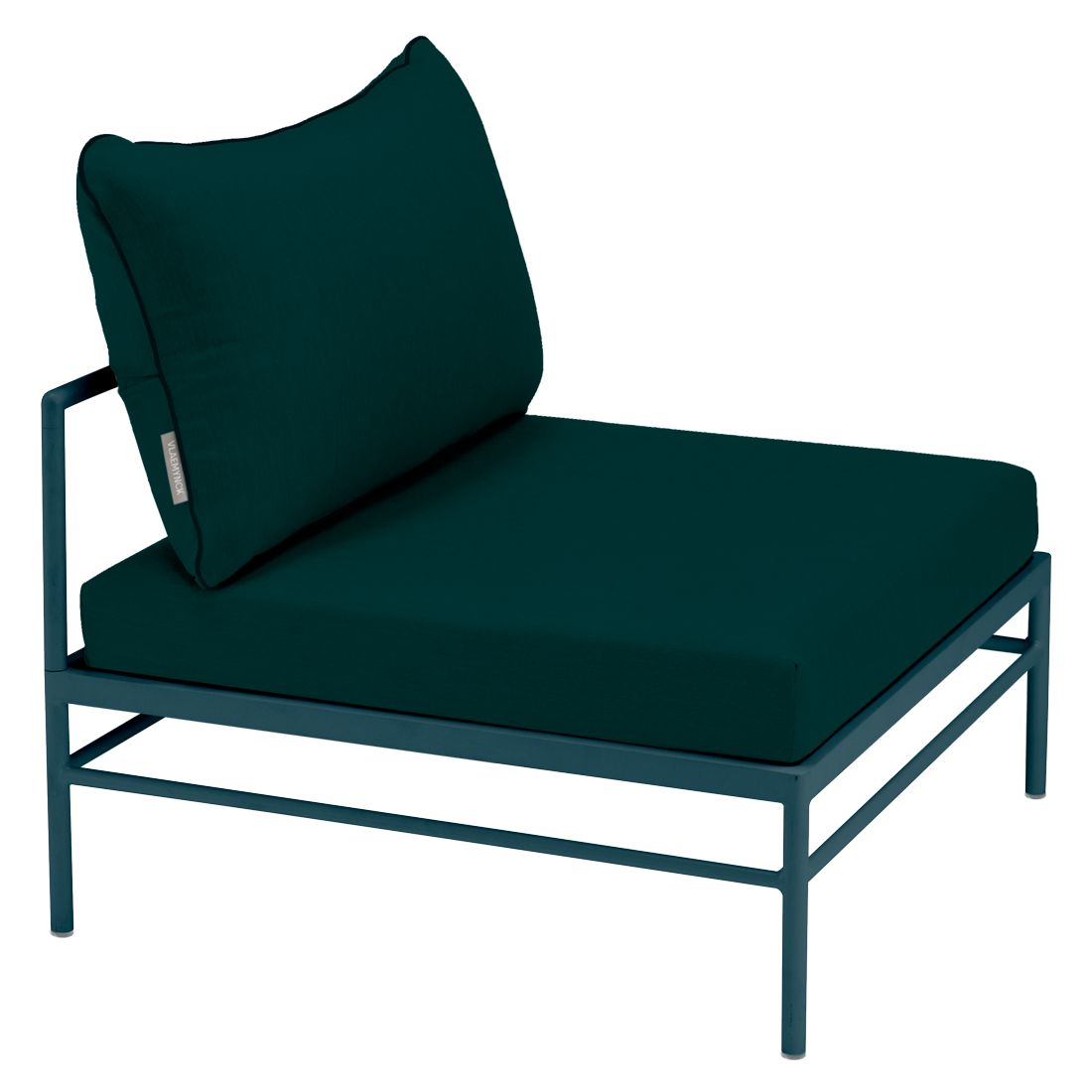 Fermob Rivage Chauffeuse Bleu acapulco 21 Teint Masse Vert Paon cru M01353