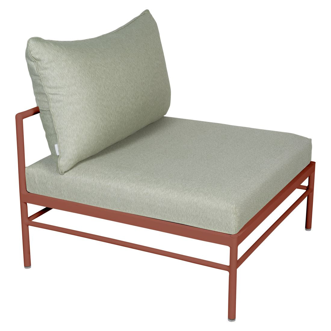 Fermob Rivage Chauffeuse Ocre rouge 20 Teint Masse Mix Vert Prairie M01354