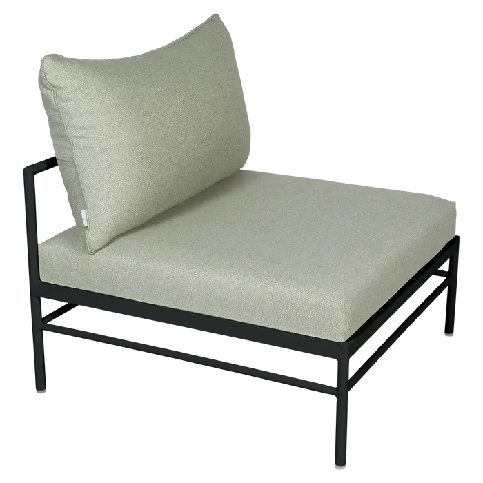 Fermob Rivage Chauffeuse Réglisse 42 Teint Masse Mix Vert Prairie M01354