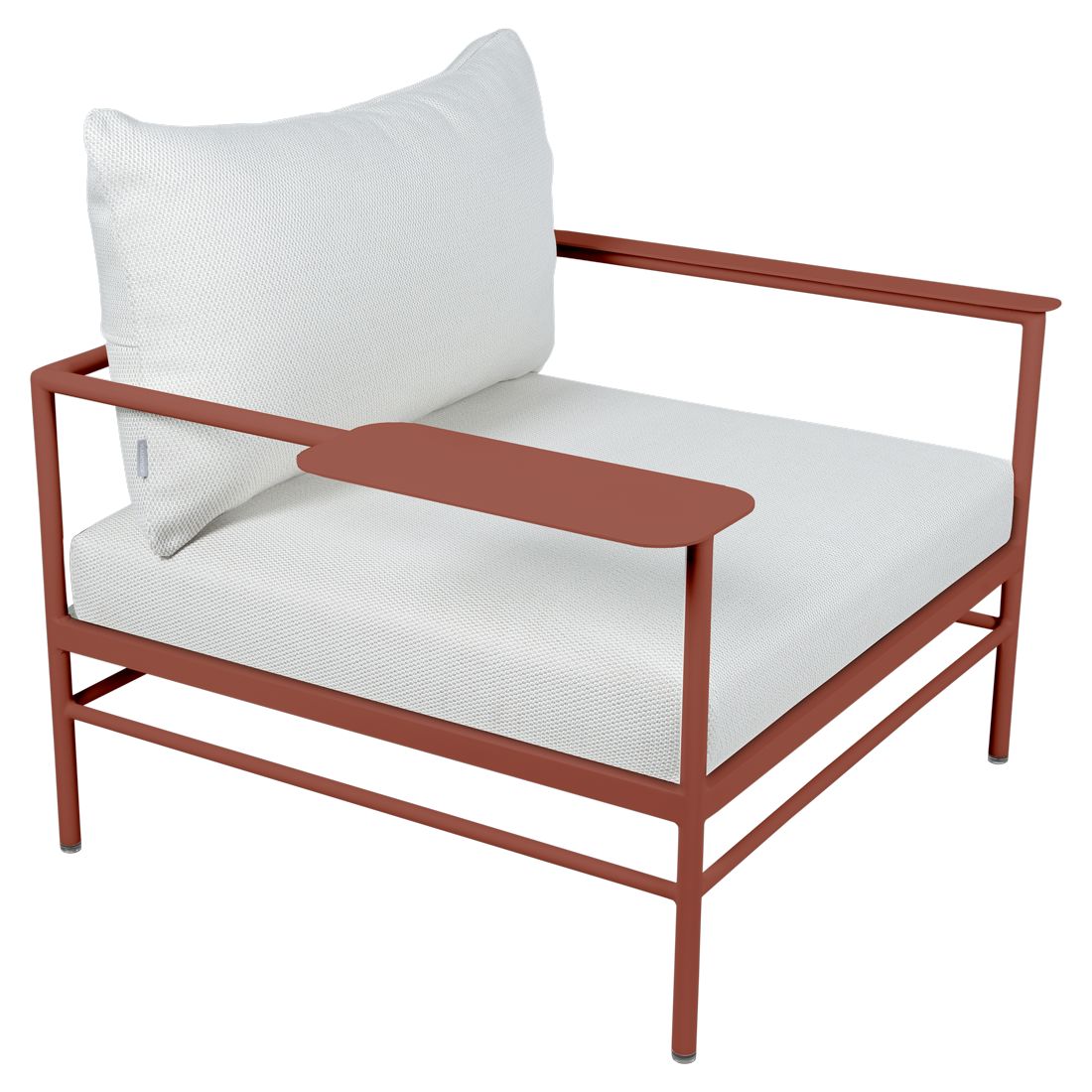 Fermob Rivage Fauteuil bas Ocre rouge 20 Perle D4