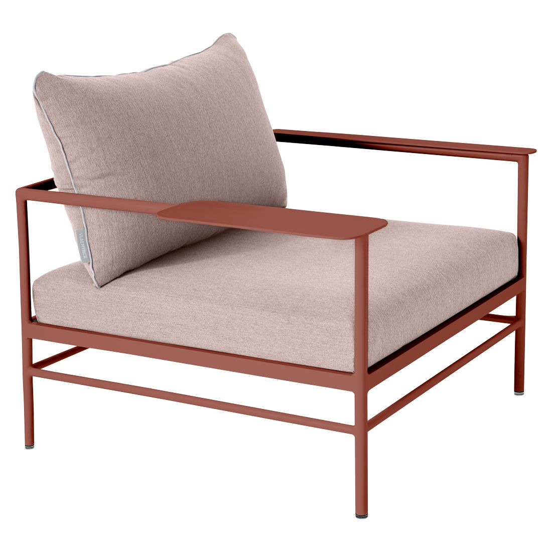 Fermob Rivage Fauteuil bas Ocre rouge 20 Teint Masse Papyrus M0602