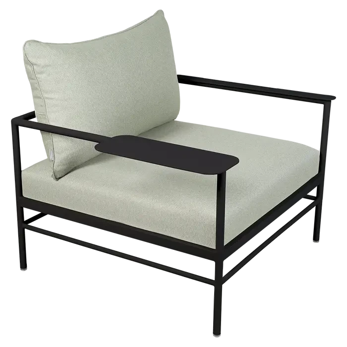 Fermob Rivage Fauteuil bas Réglisse 42 Teint Masse Mix Vert Prairie M01354