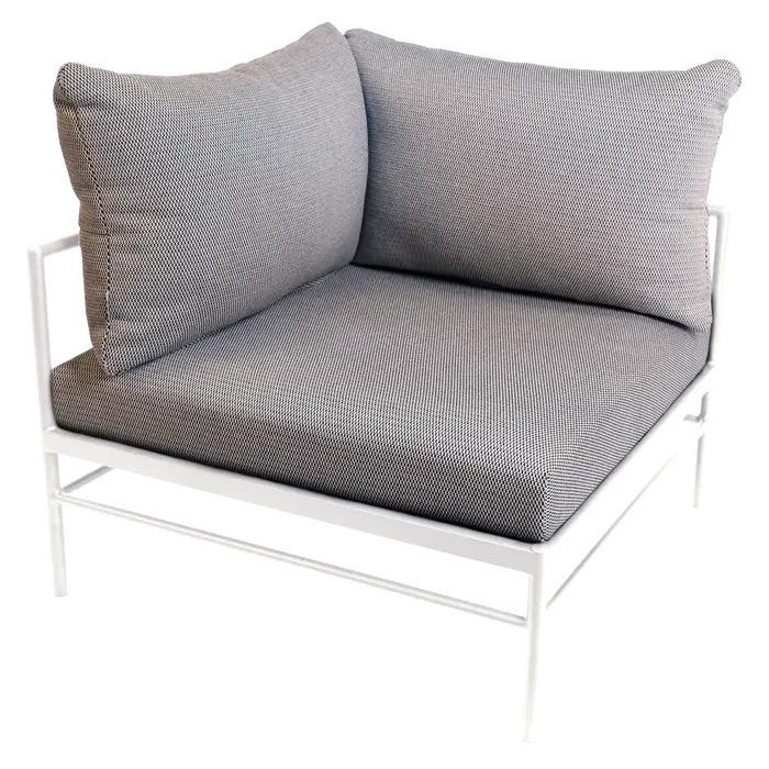 Fermob Rivage Fauteuil d'angle Blanc coton 01 Teint Masse Texture Stracciatella M01284